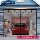 Garage Door Screen For 1 Car 9X8FT, Magnetic With Retractab. Fixed Price $42.74.