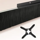 4-PACK Garage Door Brush Seal Cepia Bottom Sweep Black+black. Fixed Price $61.44.