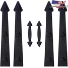 Magnetic Kit 4 Hinges 2 Handles Easy Install Garage Doors Rust Iron. Fixed Price $16.65.