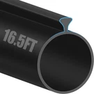 Myfamirea 16.5FT Garage Door Seals Bottom Rubber, 0.2" Triangle Weather Strip. Fixed Price $28.00.