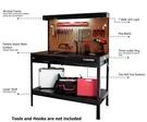 Garage Storage Shelf Table Tool Steel Workshop Heavy Workbench New. Fixed Price $208.95.
