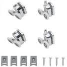Ozxno 4 Pcs Curved Shower Door Rollers Aluminum Alloy 23 Mm, Silver. Fixed Price $18.32.
