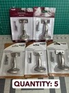 5-PACK Lot National Hardware N332-825 V140 Handrail Bracket Satin Nickel. Fixed Price $45.34.