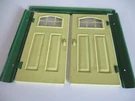 Vintage Metal Tin Dolls House Garage Doors Tri-ang Romside. Fixed Price $29.59.