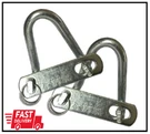 Garage Door Spring Containment W-hook Plates And Keeper Rings 2-PACK Accessory. Fixed Price $12.20.