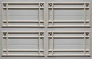 Clopay Prairie 510 Window Inserts /short Panel Garage Door Almond Set Of 4. Fixed Price $99.78.
