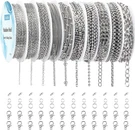 78.7FT 304 Stainless Steel Necklace Chain Kit W/ Clasps Jump Rings Diy Jewelry. Fixed Price $43.94.