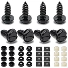 Hoewina License Plate Screw Kit, 8 Sets Stainless Anti Theft One Size, Grey. Fixed Price $8.44.
