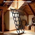 6-STEP Wall-mounted Folding Ladder 440LBS Carbon Steel Attic Stairs Loft Garage. Fixed Price $162.80.