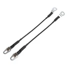 Autohaux Pair Rear Tailgate Cables Lift Support Black, Silver Tone. Fixed Price $14.90.