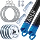 Heavy-duty Garage Extension Springs With Pulleys & Cables For 7' Doors. Fixed Price $106.99.