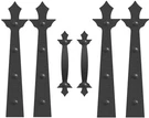 Kingmanta Classic, Traditional Garage Door Hinges Handle Black. Fixed Price $31.18.