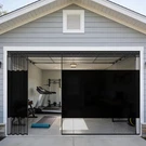 Privacy Garage Door Screen For 2 Car 16X7FT - Retractable Slide Track Sys. Fixed Price $149.99.