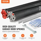 Garage Door Torsion Springs, 16,000 Cycles Pair 0.25 X 30" W/ Tools & Gloves. Fixed Price $86.99.