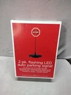 New 2 Pack 4' Flashing Led Light Auto Parking Signal Stop For Home & Garage. Fixed Price $42.24.