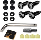 4 Set Black Anti Theft License Plate Screws Kits, Rustproof Stainless Steel Car. Fixed Price $9.94.