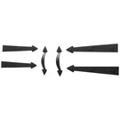 Magnetic Garage Door Hardware Kit, Decorative Hinges Handles, Black. Fixed Price $15.44.