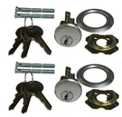 Pair Of Garage Door Lock Cylinder (keyed Alike) - 6 Keys. Fixed Price $22.00.