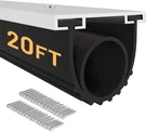 20FT Garage Door Bottom Weather Stripping Seal Kit 5/16 T-end U+o Aluminum Track. Fixed Price $80.93.