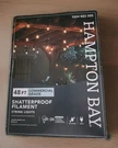 Hampton Bay Shatterproof Filament String Lights 48FT Commercial Grade 24 Bulbs. Fixed Price $30.99.