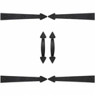 Nileho Magnetic Garage Door Hardware Hinges & Handles Set, Black. Fixed Price $20.41.