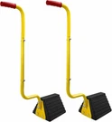 Hoxwell Industrial Heavy Duty Wheel Chock With Handle 2 Pack. Fixed Price $100.00.