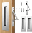 Hbl' Pocket Door Hardware Set 2 Recessed Flush Finger Pulls & 1 Edge M.... Fixed Price $39.69.