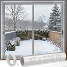 87 236IN Window Insulation For Winter - Fits Sliding Door French Clear Hea. Fixed Price $14.14.