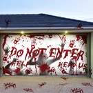 Ganeen Halloween Garage Door Cover Ft, Not Enter. Fixed Price $48.08.