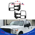 Pair Manual Side W/ Amber Turn Signal Towing Mirrors Fits 08-15 F250 F350. Fixed Price $180.99.