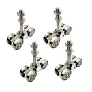 Heavy Duty 4 Wheel Trolley Set With Silent M10 Bolt For Strut Channel - Silver. Fixed Price $80.99.