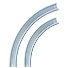 Lajiaoz Garage Door Curved Tracks, Horizontal R12+R15, Silver. Fixed Price $85.35.