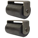 3" Sliding Gate Rubber Guide Roller Steel Mounting Bracket Bearing Weldable 2PK. Fixed Price $28.95.