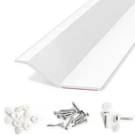 Elvone Garage Door Seal Top And Sides, 40 Ft Universal Tpe Weather Stripping .... Fixed Price $41.91.