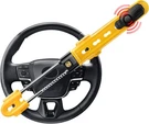 Steering Wheel Lock With 113DB Alarm, Electop Heavy Duty Anti-theft Yellow. Fixed Price $70.68.