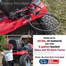 5GAL Steel Bucket Bracket For Lawn Tractor Mower Craftsman/john Deere/ Cub Cadet. Fixed Price $98.30.