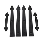 Magnetic Decorative Garage Door Faux Hinges & Handles Hardware Kit - Black Finis. Fixed Price $57.99.
