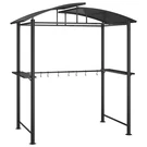 Grill Gazebo Pergola Bbq Shelter With Side Shelves Anthracite Steel Vidaxl. Fixed Price $306.99.