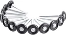 1-3/4" Nylon Garage Door Rollers With Stems, No Bearings, Zinc Plated 12 Pack. Fixed Price $28.84.