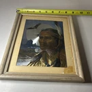 Native American Indian Reflective Foil Art Print 8 X 10 Framed. Fixed Price $24.99.