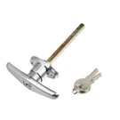 Autohaux 1 Set Universal Garage Door Keyed T-handle Lock Kit Silver Tone. Fixed Price $15.17.