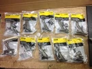 10 Pcs Stanley Hand Rail Brackets Antique Brass Finish 81-9058 Wood Retail Box. Fixed Price $60.00.