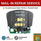 Repair Service Genie 1024 Circuit Board 37028E Garage DOOR600/800 39537R.S. Fixed Price $59.00.