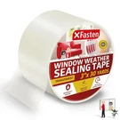 Xfasten Window Sealing Tape 3IN 30YD Winter Rv Weatherproof Clear Draft. Fixed Price $23.26.
