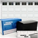 Magnetic Garage Door Windows - Realistic Faux Panels, Easy To Install, 32PCS. Fixed Price $99.99.