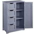 Bathroom Wood Cabinet Storage 4 Drawers 1 Door Free Standing Cupboard Unit. Fixed Price $88.59.
