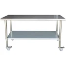 Sportsman SSWTWC72 Stainless Steel Work Table With Casters 24 X Inches. Fixed Price $412.64.