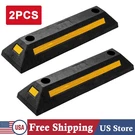 2 Pcs Rubber Curb Garage Vehicle Parking Stopper Heavy Duty W/ Reflective Strip. Fixed Price $31.34.