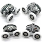Set Of 4 Oval Metal Alloy Shower Door Rollers, 23MM Double Wheel Runners. Fixed Price $20.99.