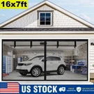 Garage Door Screen Magnetic Single Heavy Duty Mosquito Insects Mesh 16X7FT. Fixed Price $32.98.